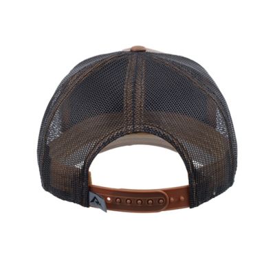 Image showing  Unisex Mesh Back Weathered Cotton Cap with Woven Patch