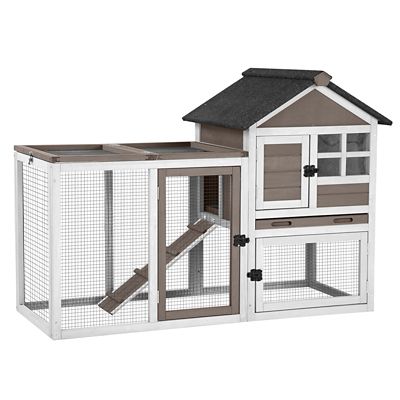 Aivituvin 2-Story Big Bunny Cage with No Leak Tray