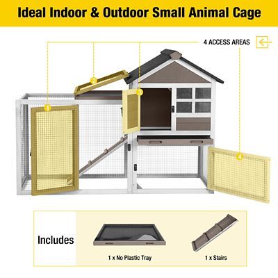 Image showing  2-Story Big Bunny Cage with No Leak Tray