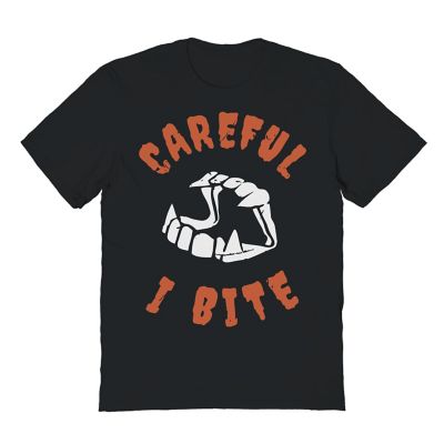 Goodie Two Sleeves Tee Shirt Central Careful Bite Halloween T-Shirt