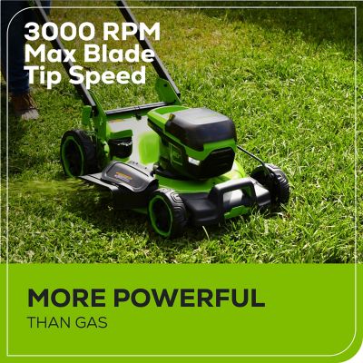 Image showing  Pro 60V 22 in. Brushless Cordless Battery Walk-Behind Self-Propelled Push Lawn Mower 8.0Ah Battery & Charger