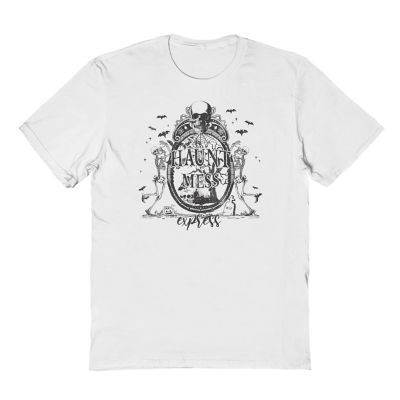 Goodie Two Sleeves Men's Haunt Mess Express Halloween T-Shirt