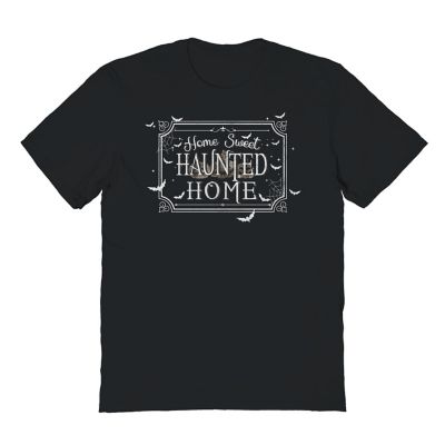 Goodie Two Sleeves Men's Home Sweet Haunted Home Halloween T-Shirt