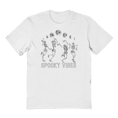 Goodie Two Sleeves Tee Shirt Central Men's Spooky Vibes Halloween T-Shirt