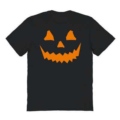 Tee Shirt Central Men's Halloween Orange Face