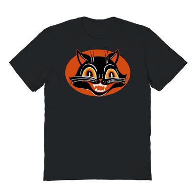 Goodie Two Sleeves Tee Shirt Central Black Cat Halloween T-Shirt