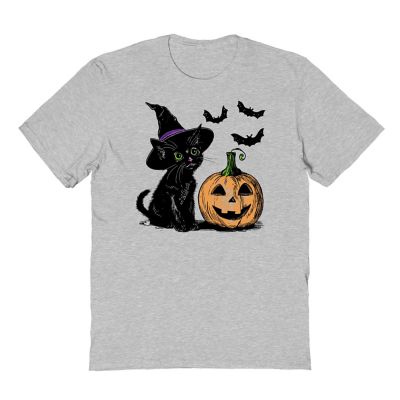 Goodie Two Sleeves Men's Halloween Kitty Halloween T-Shirt