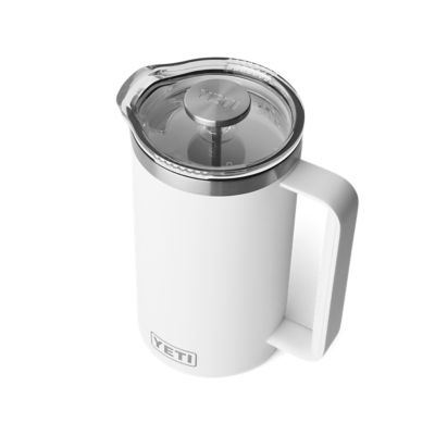 Image showing  French Press, 34 oz., White