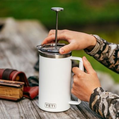 Image showing 8 th YETI French Press, 34 oz., White