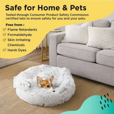 Image showing  Donut Shag Dog/Cat Bed & Blanket, 2 pc. Set