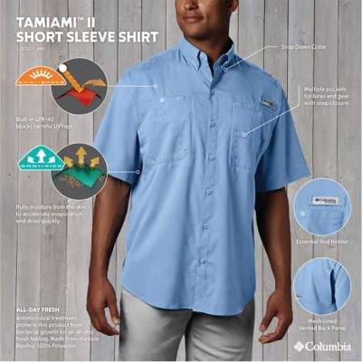 Image showing  Men's Omni-Wick/Omni-Shade Tamiami II Short-Sleeve Button-Down Shirt