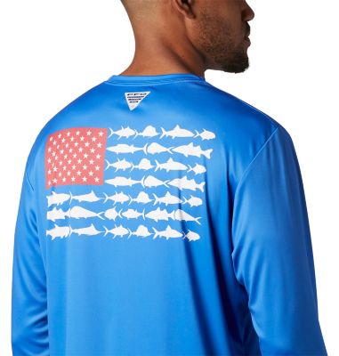 Image showing 1 th Columbia Sportswear Men's Terminal Tackle PFG Fish Flag Long Sleeve