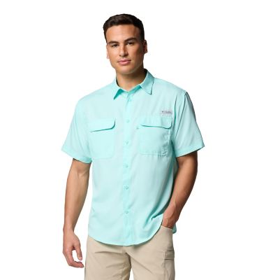 Columbia Sportswear Men's Omni-Wick/Omni-Shade PFG Backwater Short-Sleeve Button-Down Shirt