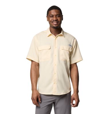 Columbia Sportswear Men's Omni-Wick/Omni-Shade PFG Backwater Short-Sleeve Button-Down Shirt