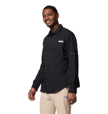 Image showing  Men's Omni-Wick/Omni-Shade PFG Backwater Long-Sleeve Button-Down Shirt