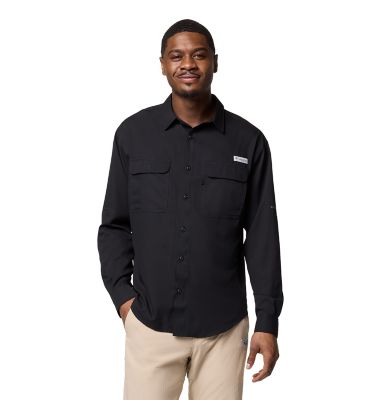 Image showing  Men's Omni-Wick/Omni-Shade PFG Backwater Long-Sleeve Button-Down Shirt