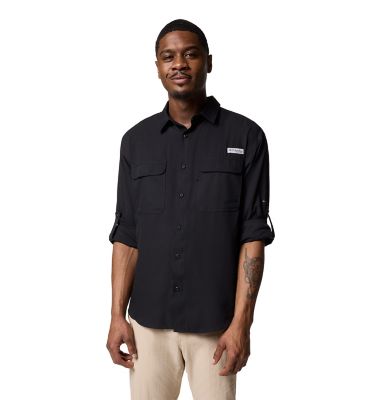 Image showing  Men's Omni-Wick/Omni-Shade PFG Backwater Long-Sleeve Button-Down Shirt