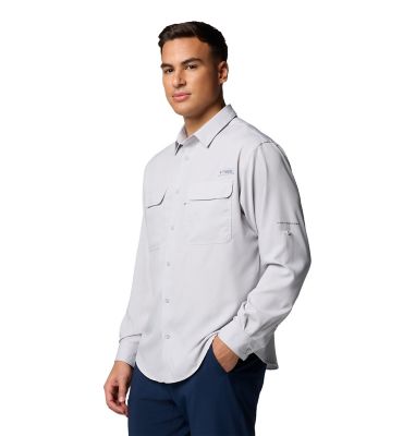 Image showing  Men's Omni-Wick/Omni-Shade PFG Backwater Long-Sleeve Button-Down Shirt