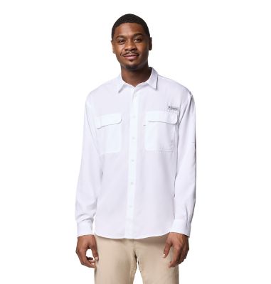 Columbia Sportswear Men's Omni-Wick/Omni-Shade PFG Backwater Long-Sleeve Button-Down Shirt