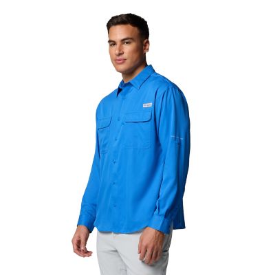 Image showing  Men's Omni-Wick/Omni-Shade PFG Backwater Long-Sleeve Button-Down Shirt