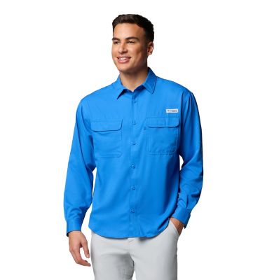 Image showing 0 th Columbia Sportswear Men's Omni-Wick/Omni-Shade PFG Backwater Long-Sleeve Button-Down Shirt