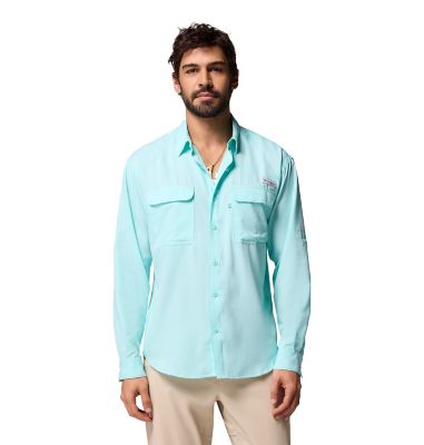 Columbia Sportswear Men's Omni-Wick/Omni-Shade PFG Backwater Long-Sleeve Button-Down Shirt