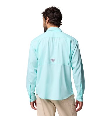 Image showing  Men's Omni-Wick/Omni-Shade PFG Backwater Long-Sleeve Button-Down Shirt