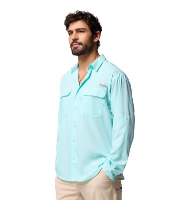 Image showing  Men's Omni-Wick/Omni-Shade PFG Backwater Long-Sleeve Button-Down Shirt