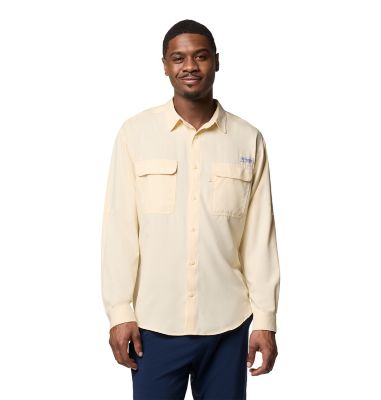 Columbia Sportswear Men's Omni-Wick/Omni-Shade PFG Backwater Long-Sleeve Button-Down Shirt