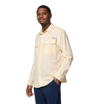 Image showing  Men's Omni-Wick/Omni-Shade PFG Backwater Long-Sleeve Button-Down Shirt