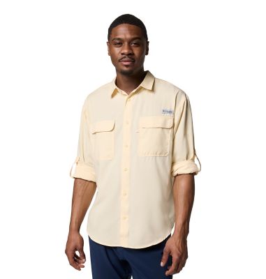Image showing  Men's Omni-Wick/Omni-Shade PFG Backwater Long-Sleeve Button-Down Shirt