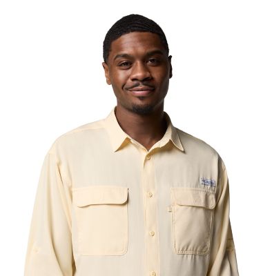 Image showing  Men's Omni-Wick/Omni-Shade PFG Backwater Long-Sleeve Button-Down Shirt