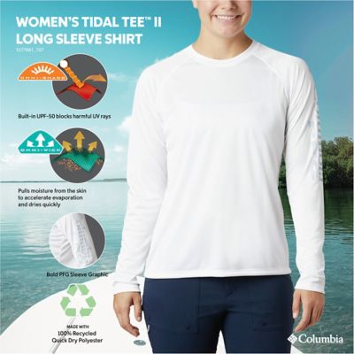 Image showing 1 th Columbia Sportswear Women's Omni-Wick Tidal Tee II Crew Neck Long-Sleeve T-Shirt