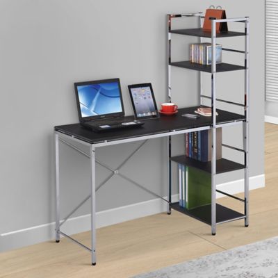 ACME Wooden Computer Desk with Shelves