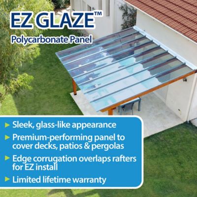 Image showing  26.9 in. x 12 ft. Bronze Polycarbonate Roof Panel