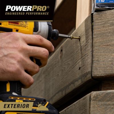 Image showing  #10 x 4 in. Power Pro Premium Exterior Wood Screws, 5 lb.