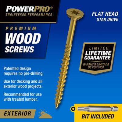 Image showing 5 th Hillman #10 x 4 in. Power Pro Premium Exterior Wood Screws, 5 lb.