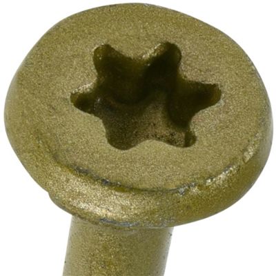 Image showing 6 th Hillman #10 x 4 in. Power Pro Premium Exterior Wood Screws, 5 lb.