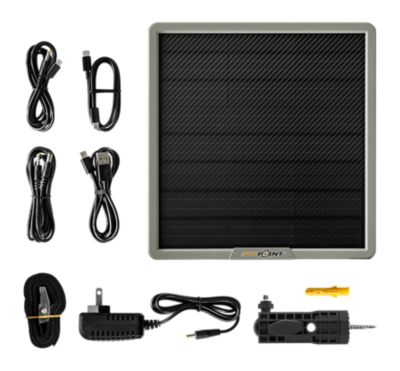 Image showing  SPLB-22 Large Solar Panel 12V with Lithium Battery Game Trail Camera Accessory