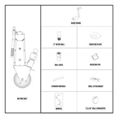 Image showing  MV Pro Drill-Powered Mover - 12,000 lb. Capacity