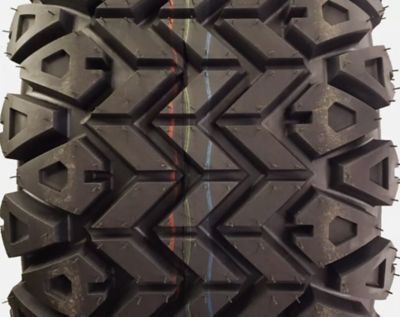 Image showing  Custom Golf Cart Wheel Assembly: 23X10.00-14 6 Ply Tire on 4 Hole Aluminum Wheel