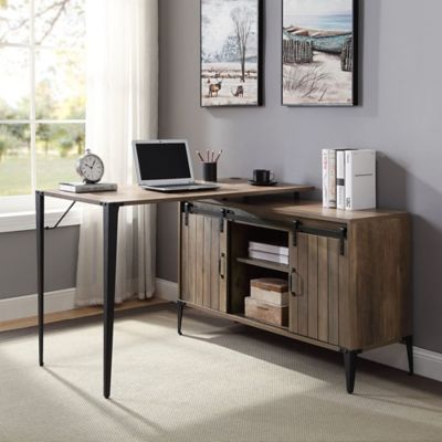 ACME Large Wooden Writing Desk with Storage