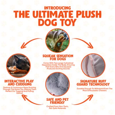 Image showing  Jungle Tugz Plush Dog Toy, Assorted Styles