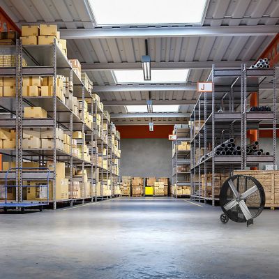 Image showing  42 in. 2-Speed Belt-Drive Drum Fan