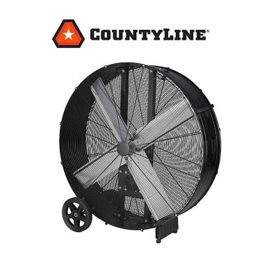 Image showing  42 in. 2-Speed Belt-Drive Drum Fan