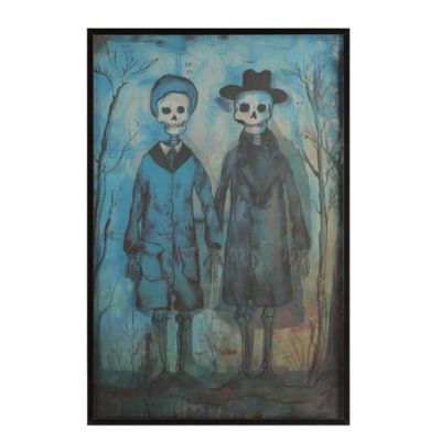Red Shed Framed Couple Lenticular Halloween Wall Decor, 12 in.