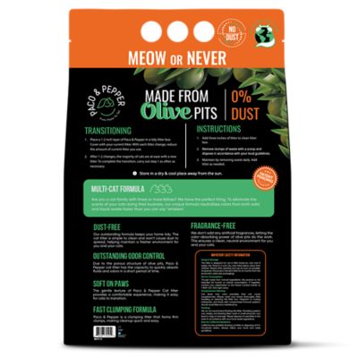 Image showing  Olive Pit Dustless Clumping Natural Cat Litter