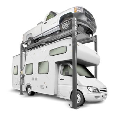 Image showing  HD-7PXW 7,000-lb. Capacity / Super-Tall Four-Post Lift / Vehicle Display Platform