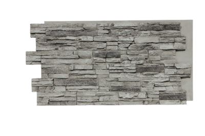 Tritan BP Lightning Ridge 48 in. x 24 in. Class A Fire Rated Faux Stone Siding Panel, LR-4824-MLG