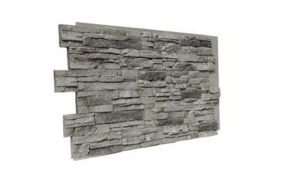 Image showing  Lightning Ridge 48 in. x 24 in. Class A Fire Rated Faux Stone Siding Panel, LR-4824-MLG